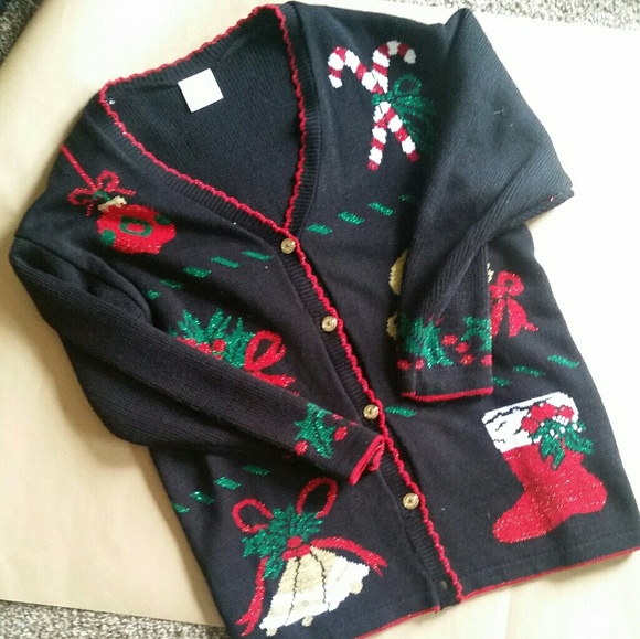 style studio Sweaters - Christmas holiday cardigan sweater Style Studio M